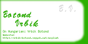 botond vrbik business card
